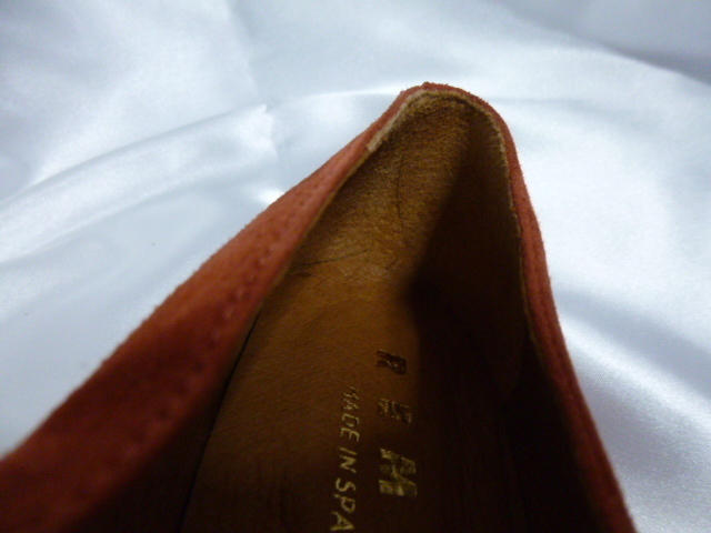 #[YS-1] REMMEreme# женский плоская обувь 38-23cm красный чай # печать иметь Испания производства [ Tokyo departure возможна курьерская доставка ]#J