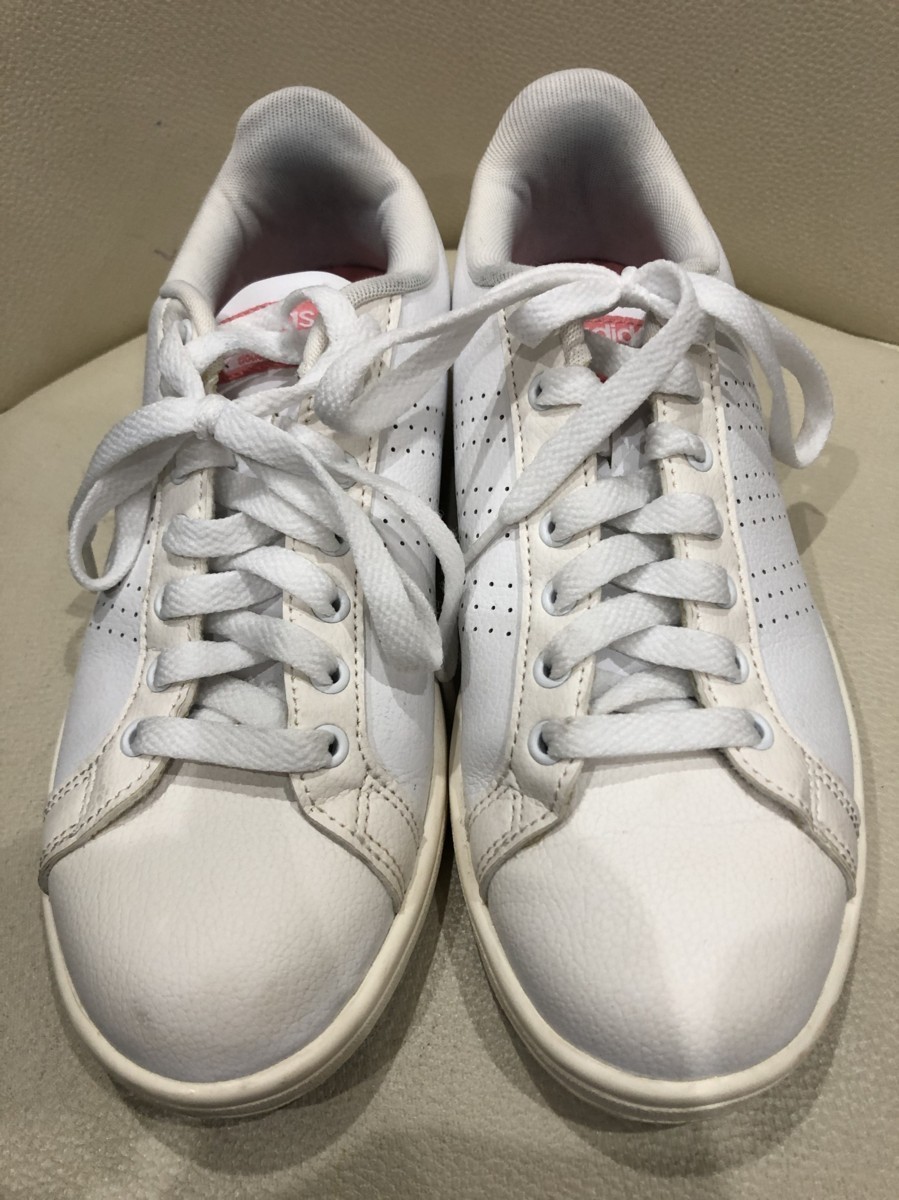 #[YS-1] Adidas adidas # sneakers NEO # lady's white white group 24,5cm [ including in a package possibility commodity ]K#
