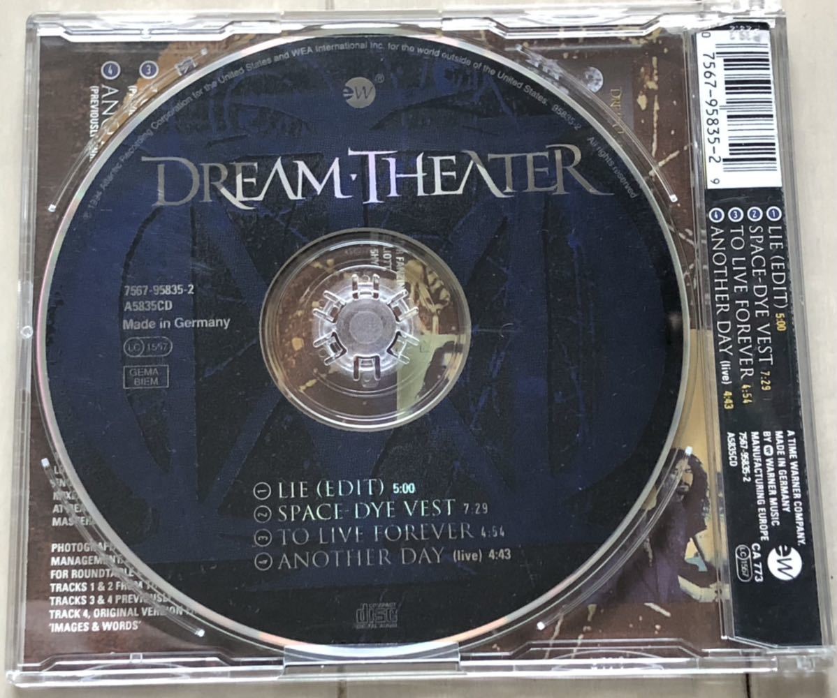 CDシングル Dream Theater（ドリーム・シアター） / LIE 輸入盤_画像3