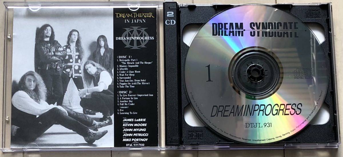 CDアルバム Dream Theater / Dream In Progress 輸入盤2枚組CD - Japan Live '93