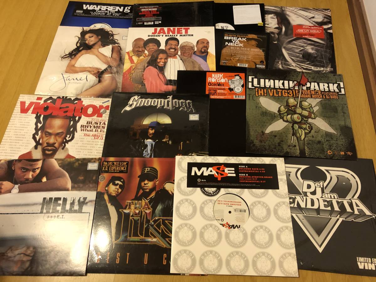 一箱まとめて 2000's Hip Hop R&B 12inch レコードセット (Def Jam,Bad