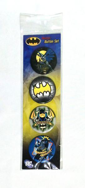 DCコミック　バットマン　Batman　缶バッジ　4個セット_画像1