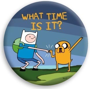 Adventure Time ( приключения время ) WHAT TIME IS IT? BUTTON жестяная банка значок ( булавка модель )*