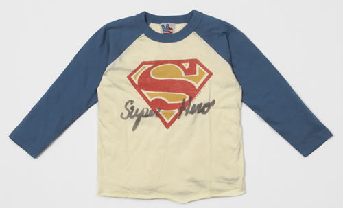 Junk Food (ジャンクフード) 長袖Tシャツ　DCコミック スーパーマン ロゴ　140cm (10歳)_画像1