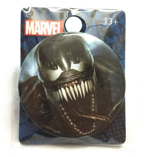 MARVEL (マーベル) スパイダーマン ヴェノム　Venom　缶バッジ　_画像1