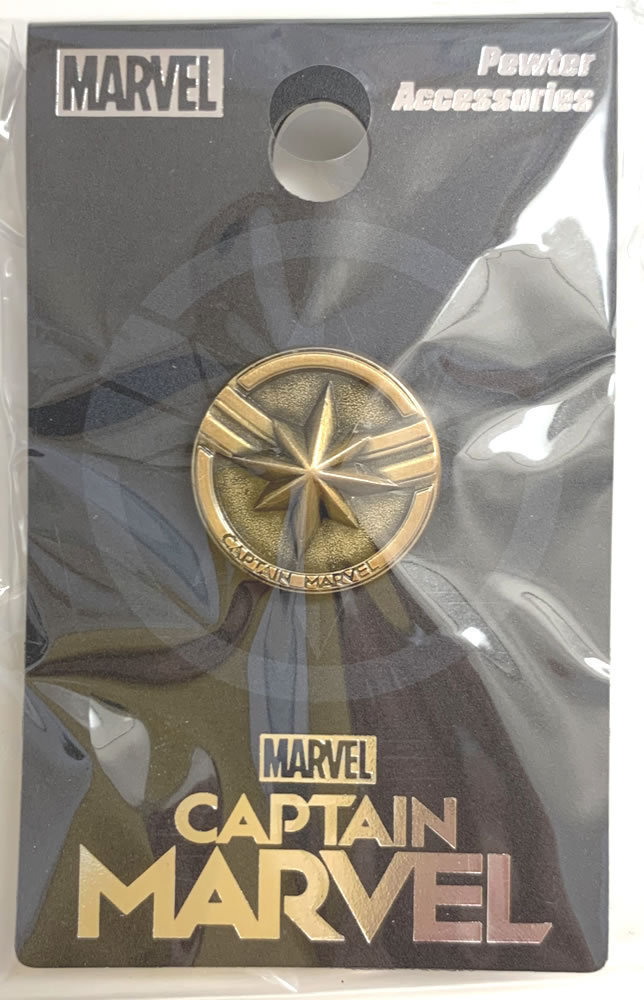 MARVEL (マーベル) Captain Marvel (キャプテン・マーベル) Logo Lapel Pin メタルラペルピン☆_画像1