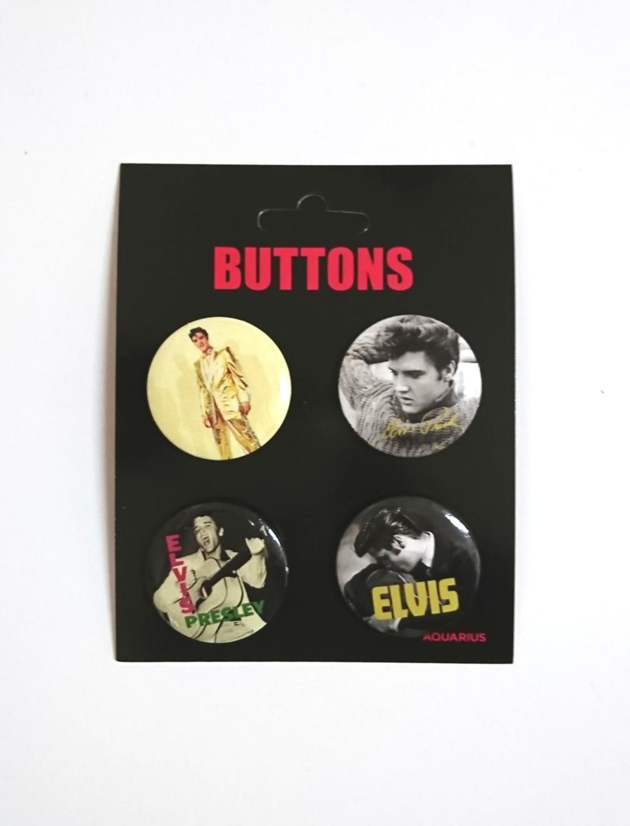 Elvis Presley ( L винт Press Lee ) BUTTON PACK 4 шт. комплект жестяная банка значок ( булавка модель )