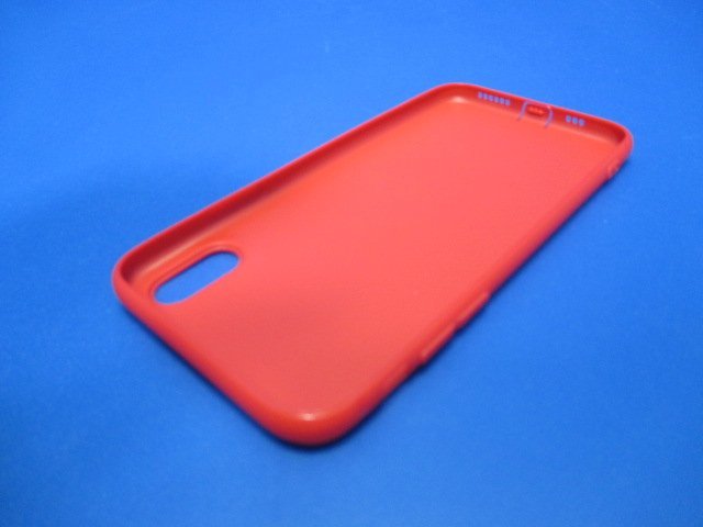 iPhoneXsMax ケース（6.5インチ）シンプル ソフト ケース レッド 赤 TPU 装着・脱着簡単 スリムデザイン ストラップホール_画像5