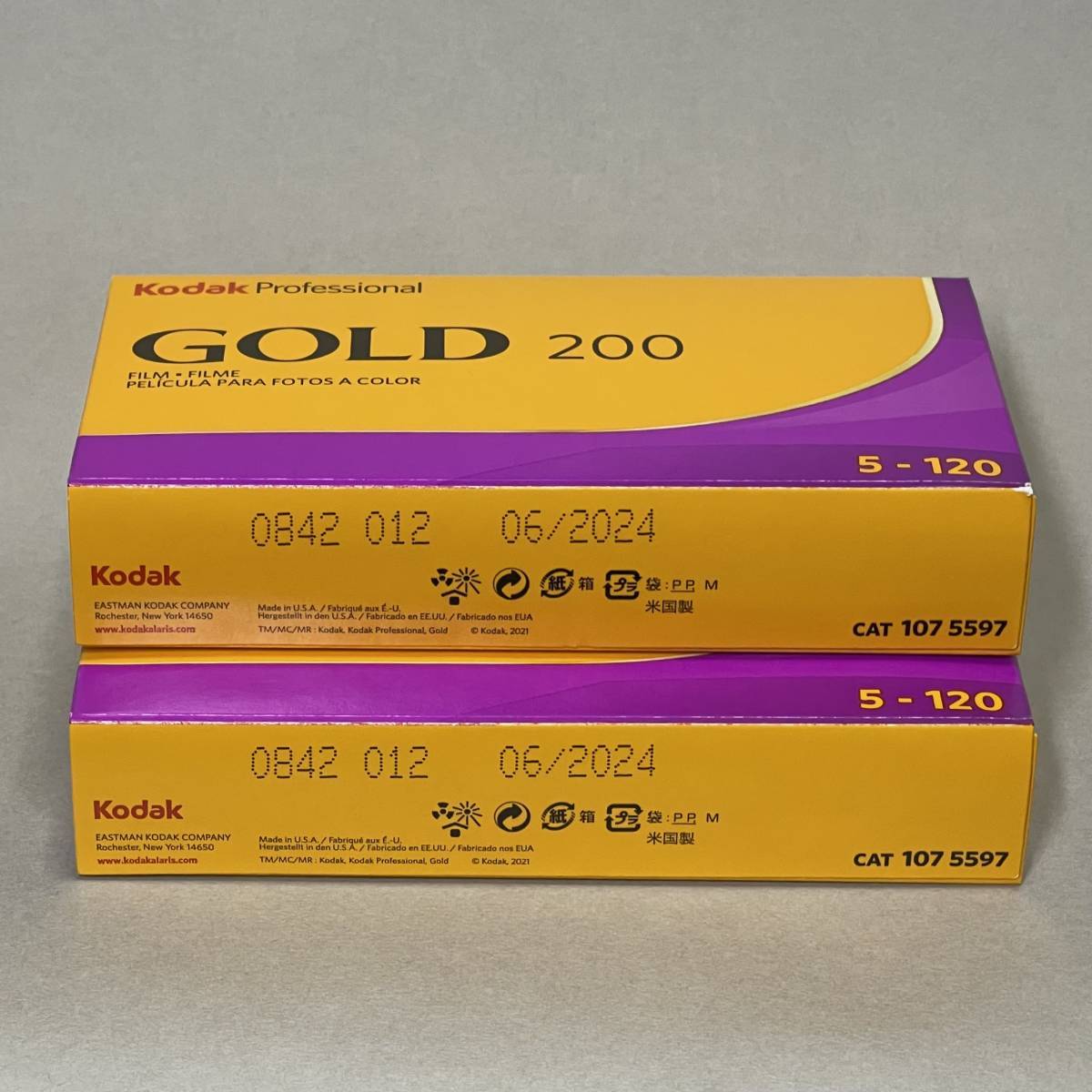 Kodak 新製品 Professional GOLD 200 120 5Px2箱(合計10本)期限2024年6