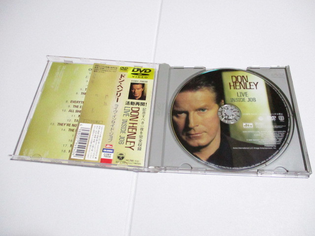 ★DON HENLEY　ドン・ヘンリー　LIVE INSIDE JOB　日本盤DVD　中古品★_画像2