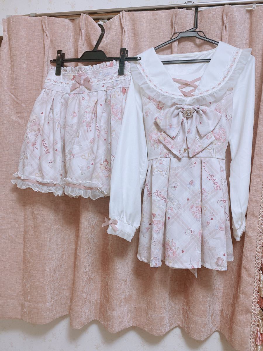 感謝価格】 LIZ LISA ピンク Bear柄セットアップ Sewing