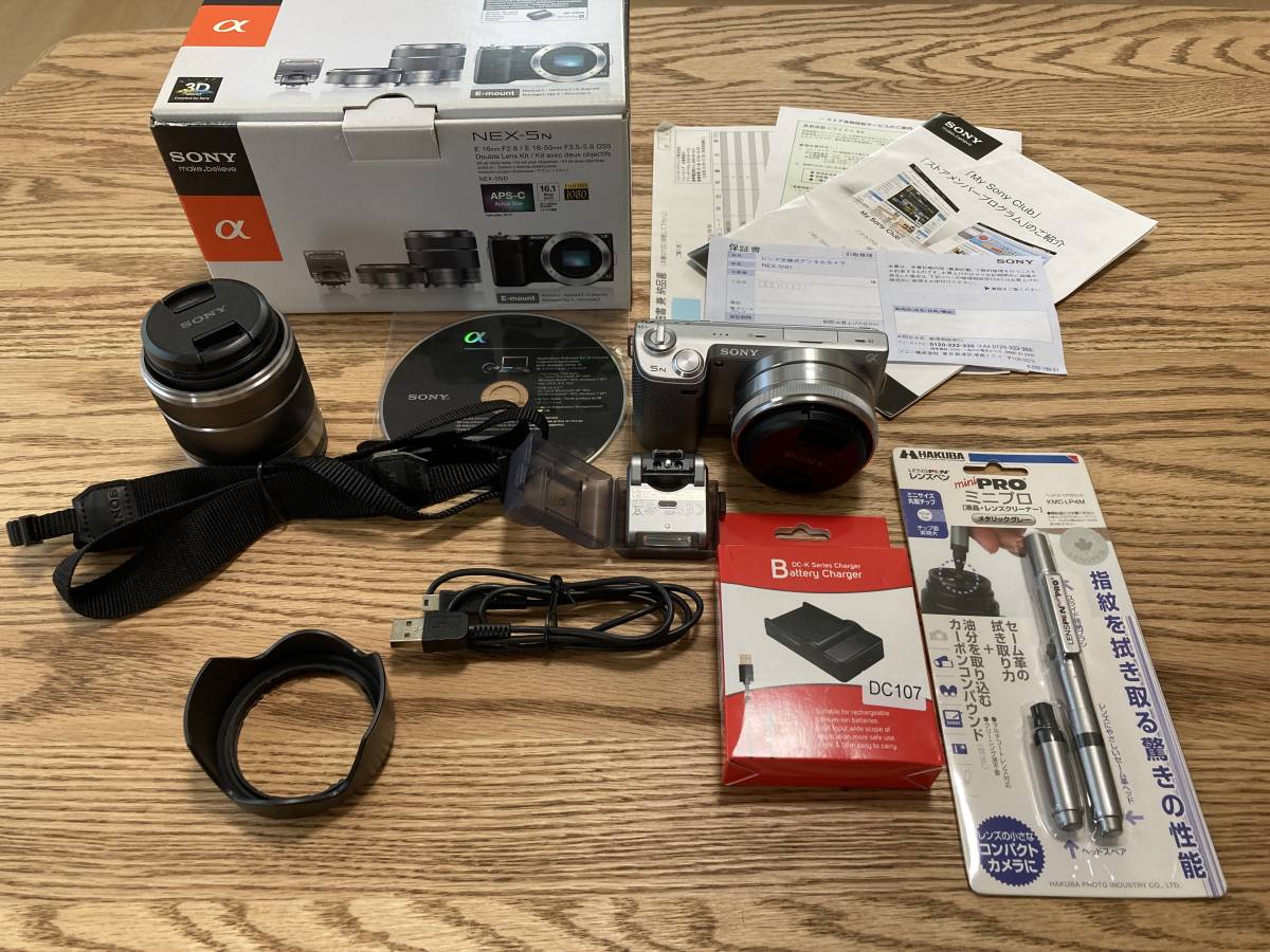 ♪・美品 ソニー SONY ミラーレス一眼 α NEX-5ND ダブルレンズキット E