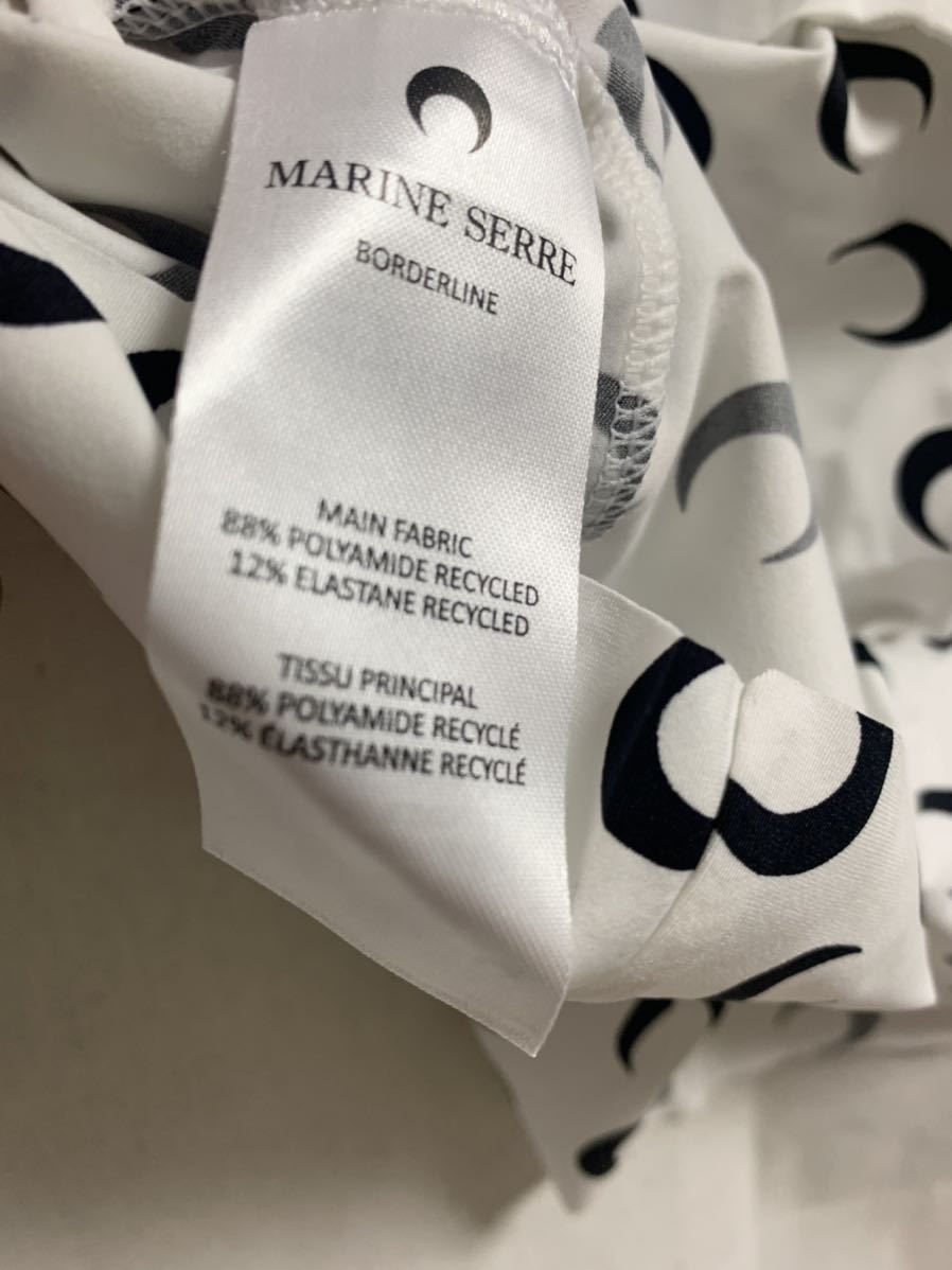 新品 MARINE SERRE セカンドスキン ムーン トップス カットソー 長袖 ロングスリーブ マリンセル マリーンセル 三日月 ロゴ モノグラム