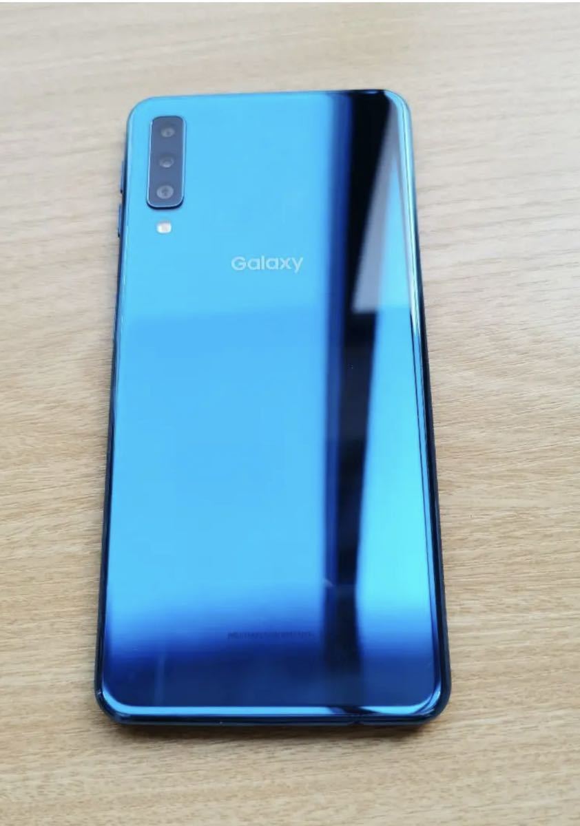 超 SAMSUNG Galaxy A7 ブルー 楽天モバイル版 SIMフリー 利用制限無し 
