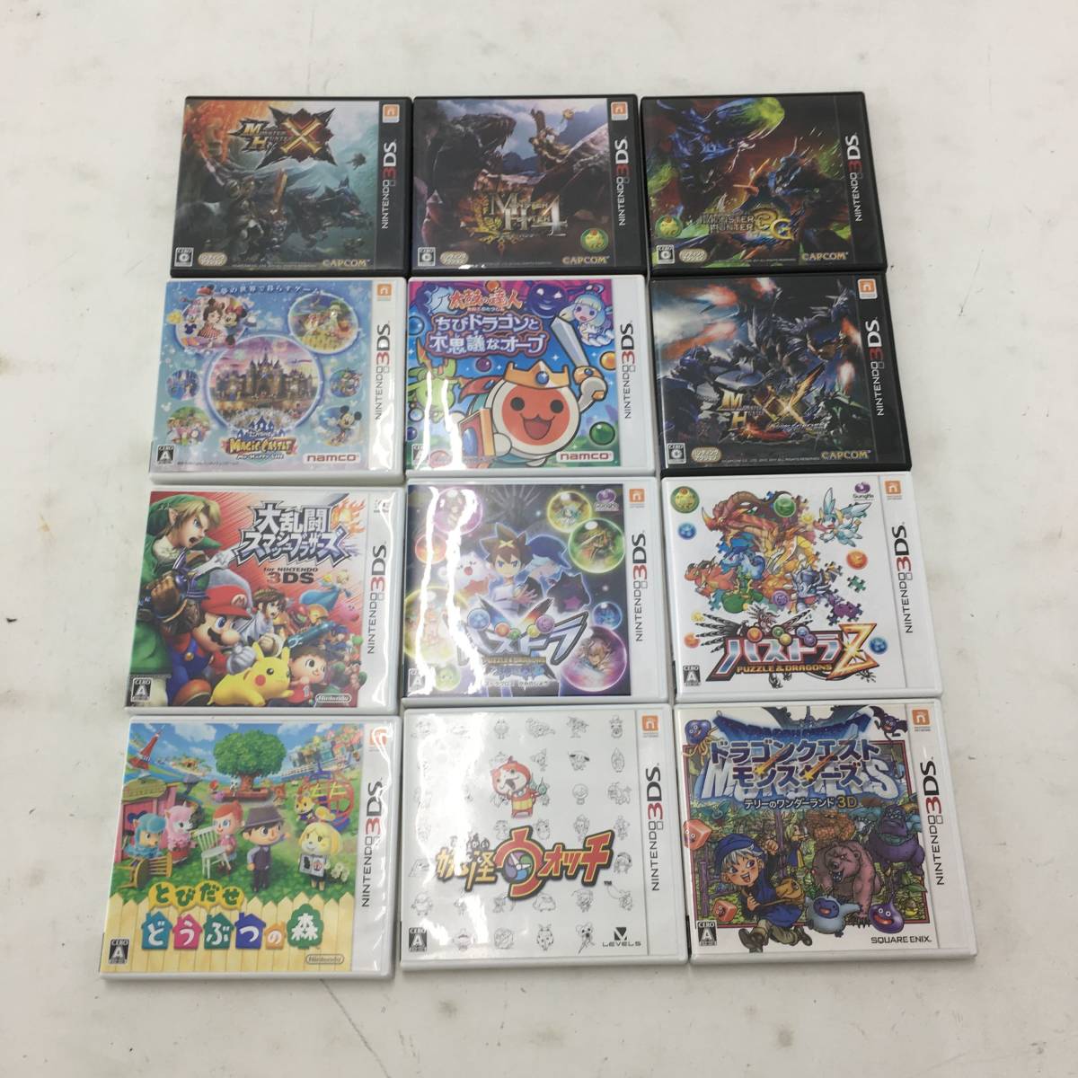 1円～】Nintendo 3DSソフト 12本 まとめ売り モンハン/スマブラ