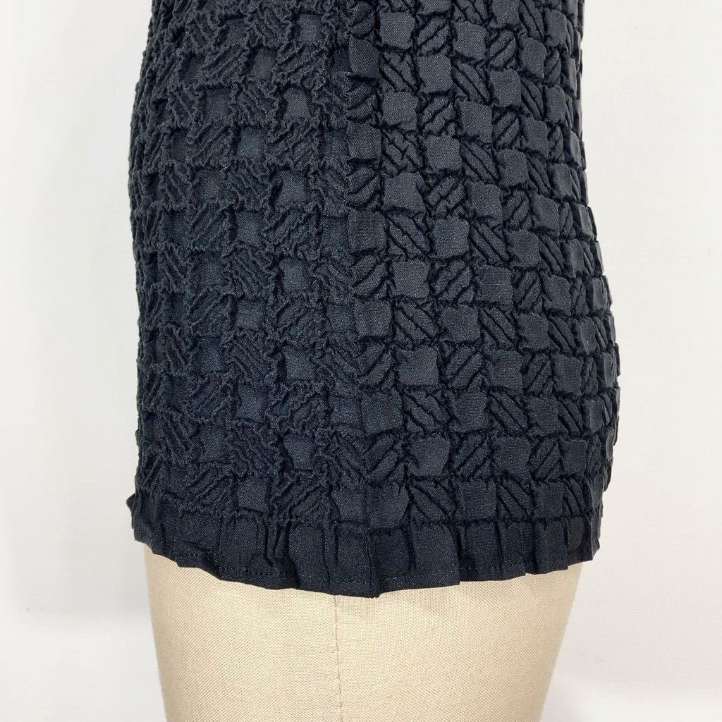 ISSEY MIYAKE ハイネック ブロックプリーツ 半袖カットソー www