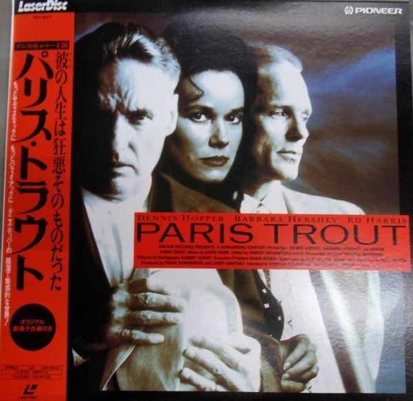 0 国内版中古LD☆デニス・ホッパー主演「パリス・トラウト」☆1991年製作・日本語字幕・99分・発売時定価4,700円・帯つき