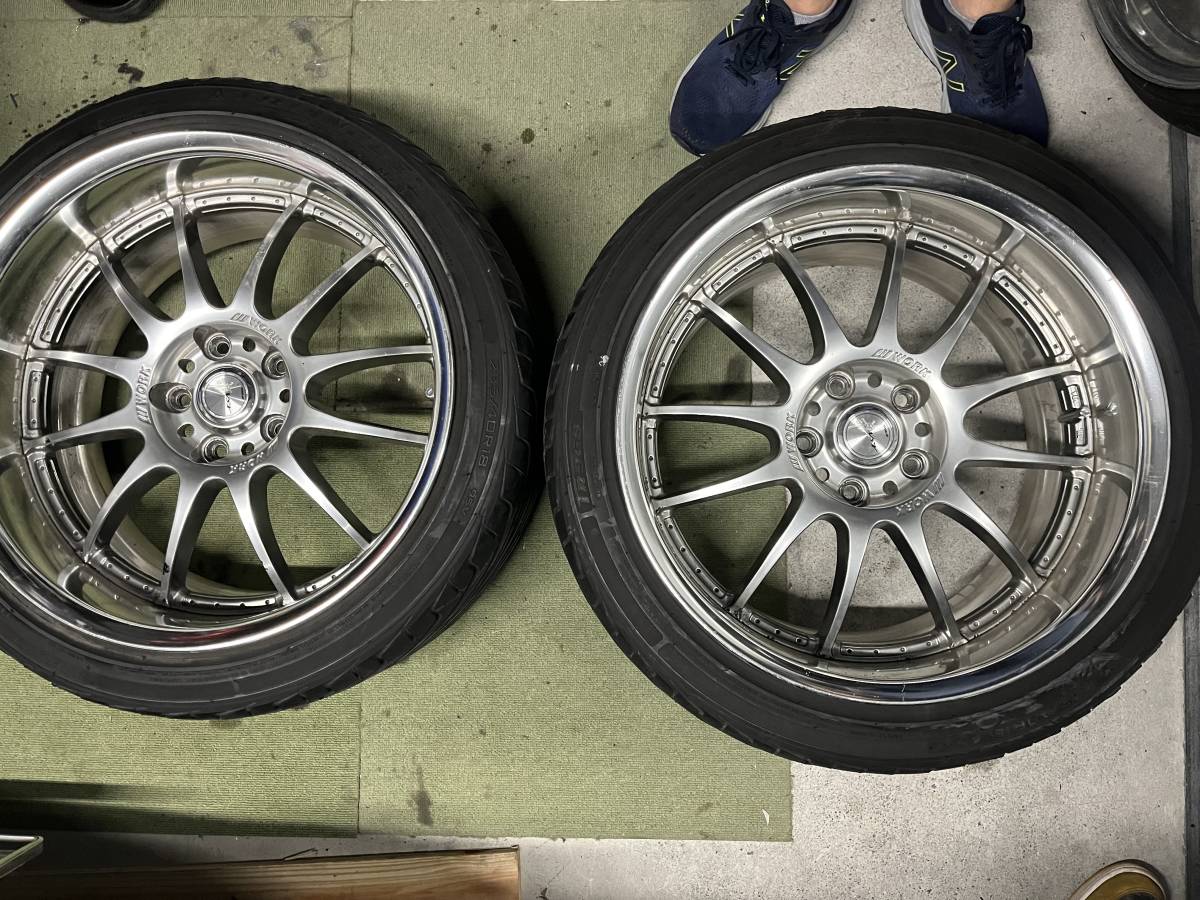 WORK ワーク 戦 XS2 18インチ 9J +15 114.3 2本 235/40/18