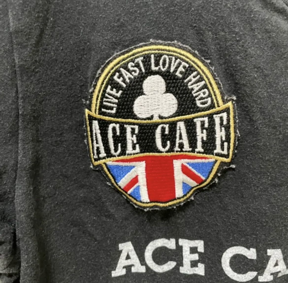 ★ラトルトリップ ACE CAFE LONDON ワッペン Tシャツ ブラック 即決★_画像3