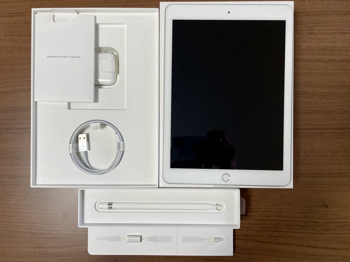 iPad 第6世代 128gb wi-ifモデル シルバー apple pencilセット bpbd