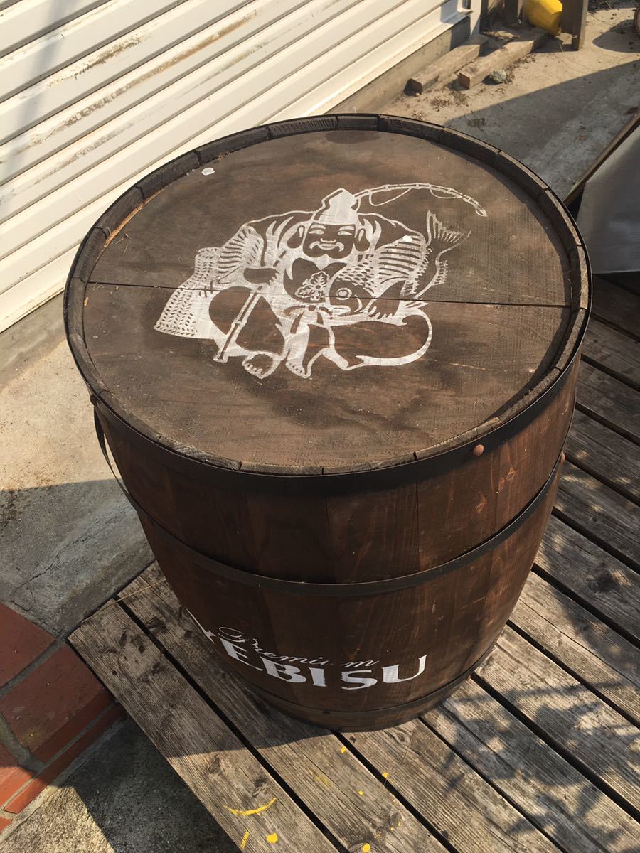昭和レトロ レア YEBISU BEER 恵比寿 エビスビール 木製ビール樽 昭和レトロ レア YEBISU BEER 恵比寿 エビスビール 木製ビール樽