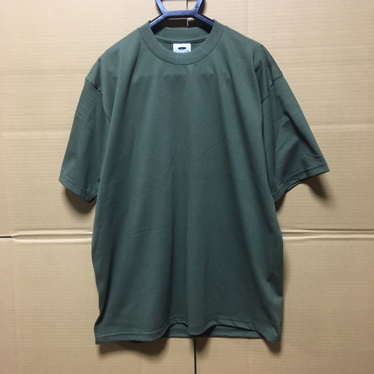 PROCLUB プロクラブ ヘビーウェイト オリーブ Lサイズ 深緑 半袖無地Tシャツ ポケット無し 6.5oz ミリタリーグリーン ダークグリーン★_画像1