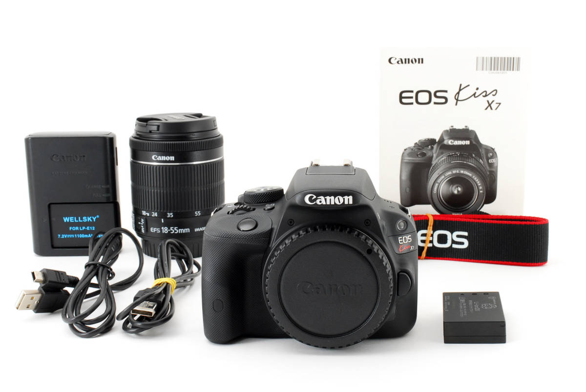 50％割引激安特価 ☆極上美品☆ Canon キャノン EOS KISS X7 EF-S 18-55mm F3.5-5.6 IS STM レンズキット  #5121 デジタル一眼 カメラ、光学機器 家電、AV、カメラ-WWW.FALCONMX.COM