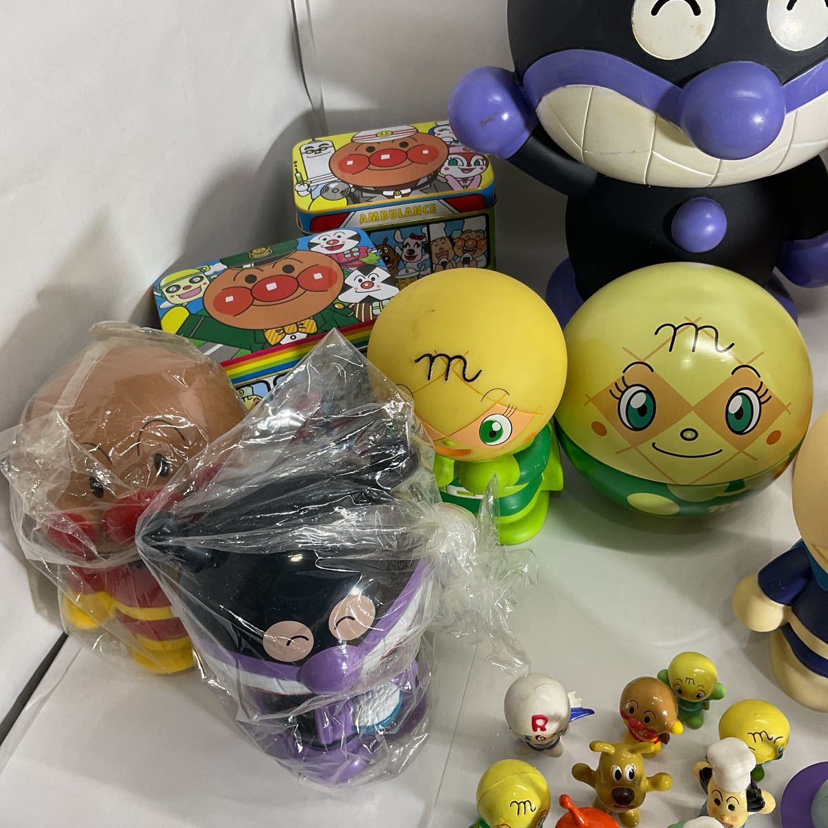 【同梱可】アンパンマン　コレクション　貯金箱　コインバンク　ミニフィギュア　笛人形　ソフビ　