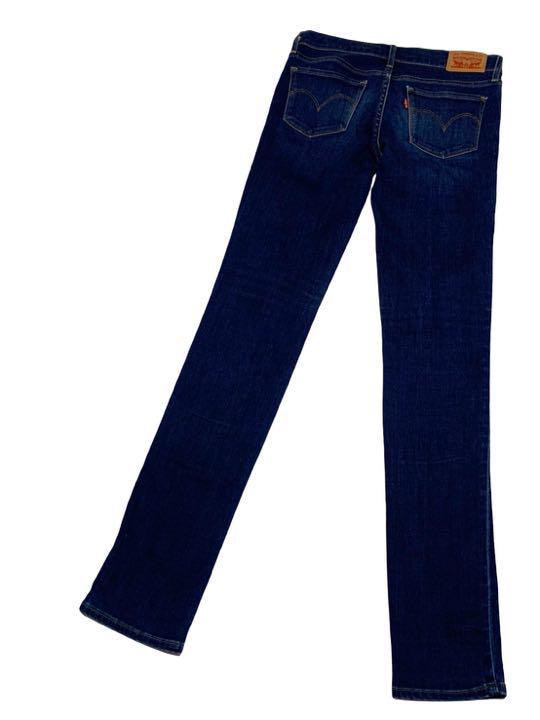 Levi*s Levi's 712 SLIM damage processing stretch W25 waist 72cm L size used processing lady's jeans Denim M1152