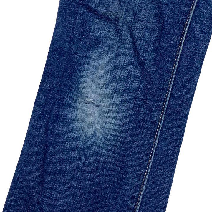Levi*s Levi's 712 SLIM damage processing stretch W25 waist 72cm L size used processing lady's jeans Denim M1152