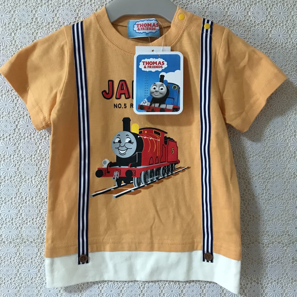 きかんしゃトーマス 90サイズ Friends Thomas ジェームス 半袖ｔシャツ 定番のお歳暮 冬ギフト Thomas