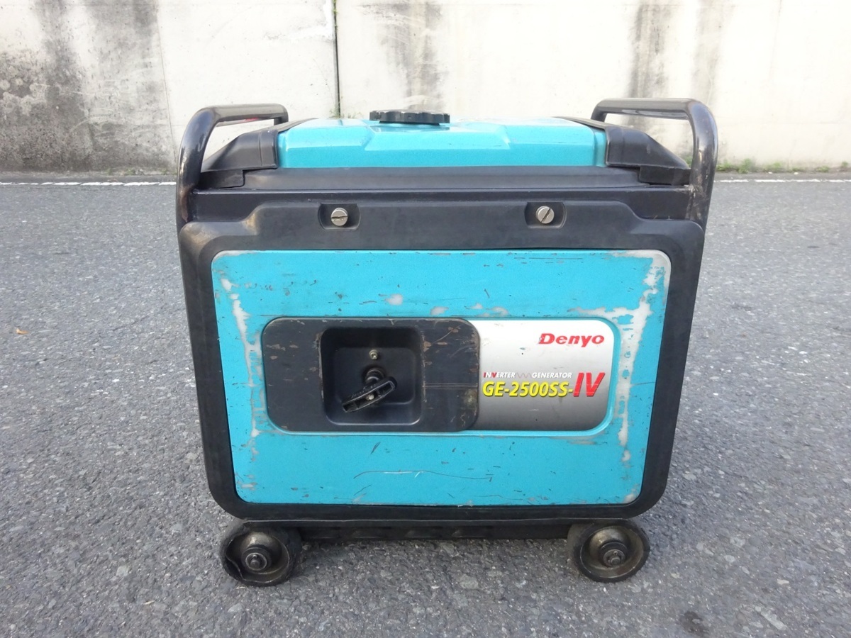 *Denyo Denyo inverter generator GE-2500SS-IV 2.5kVA 100V fuel : gasoline secondhand goods operation OK pickup OK!