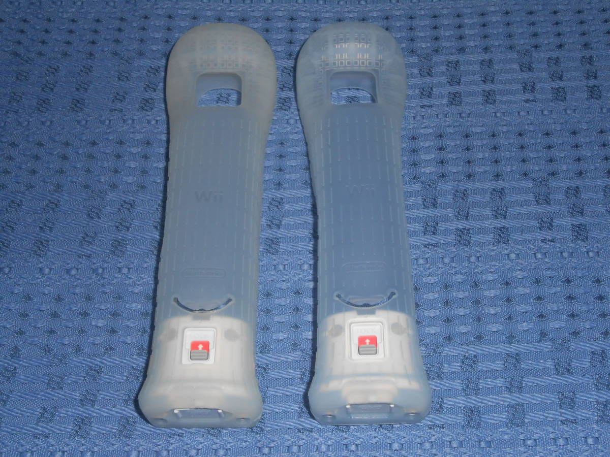Wiiモーションプラス センサーアダプター(Wiiリモコン用)２個セット シリコンカバー(リモコンカバー)付き 白２個 RVL-026 任天堂 Nintendo