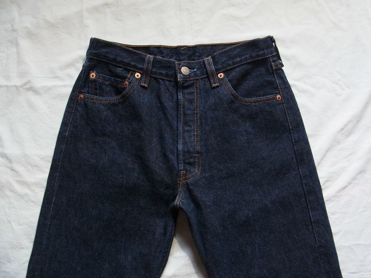 ★美品★ 90s USA製 Levi's リーバイス 501 デニム パンツ W29×L32 濃紺 ★古着 1998年製造 オリジナル ビンテージ オールド 80s 505_画像3