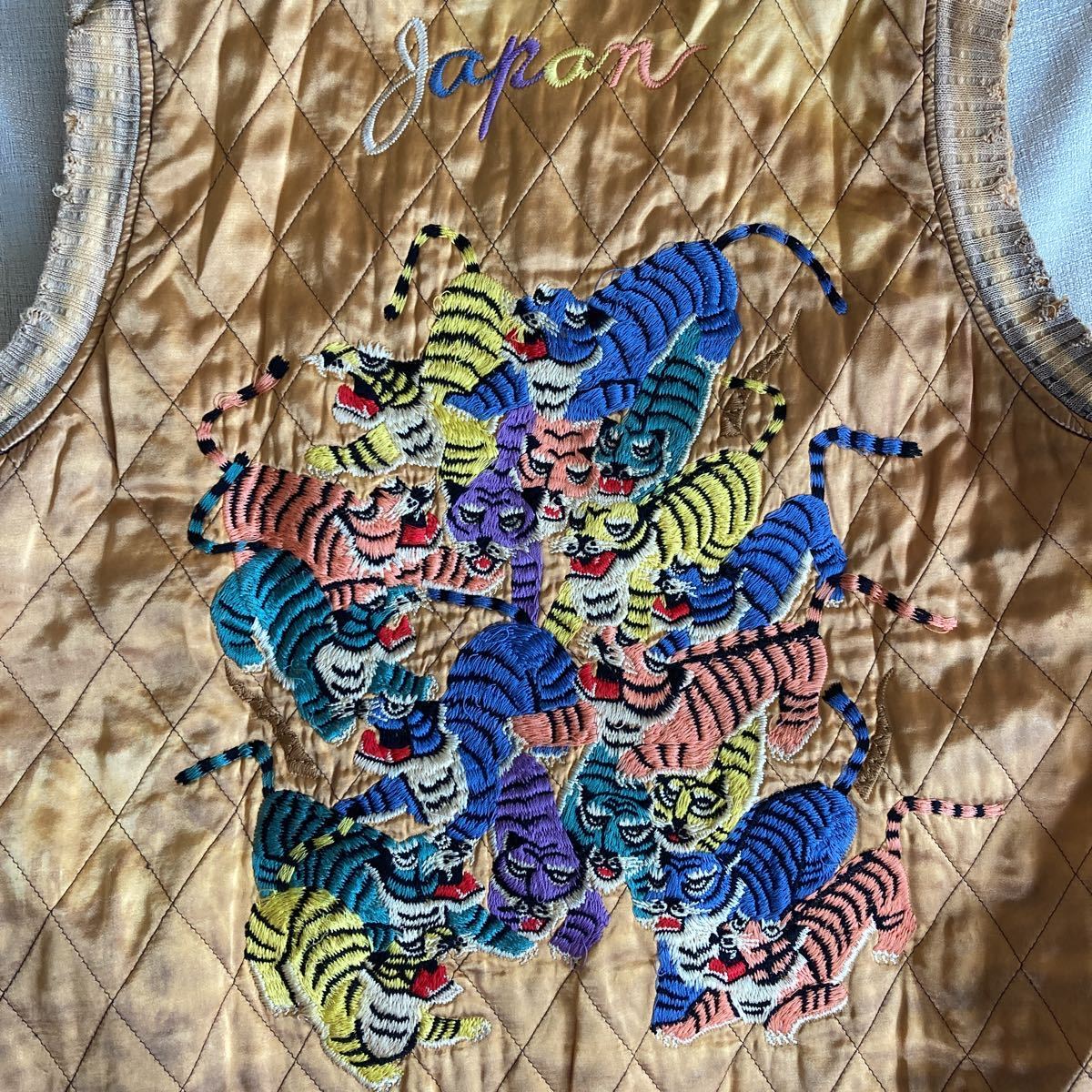 KAPITAL キャピタル 虎刺繍 スーベニア リバーシブル ベスト ...