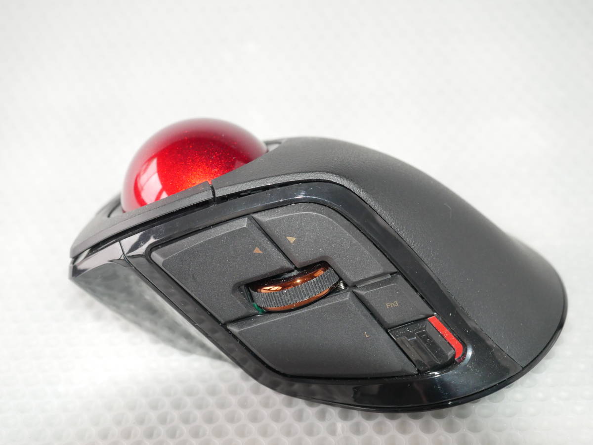  マウス トラックボール人差指 中型ボール 8ボタン チルト機能 ブラック M-DPT1MRXBK_画像2