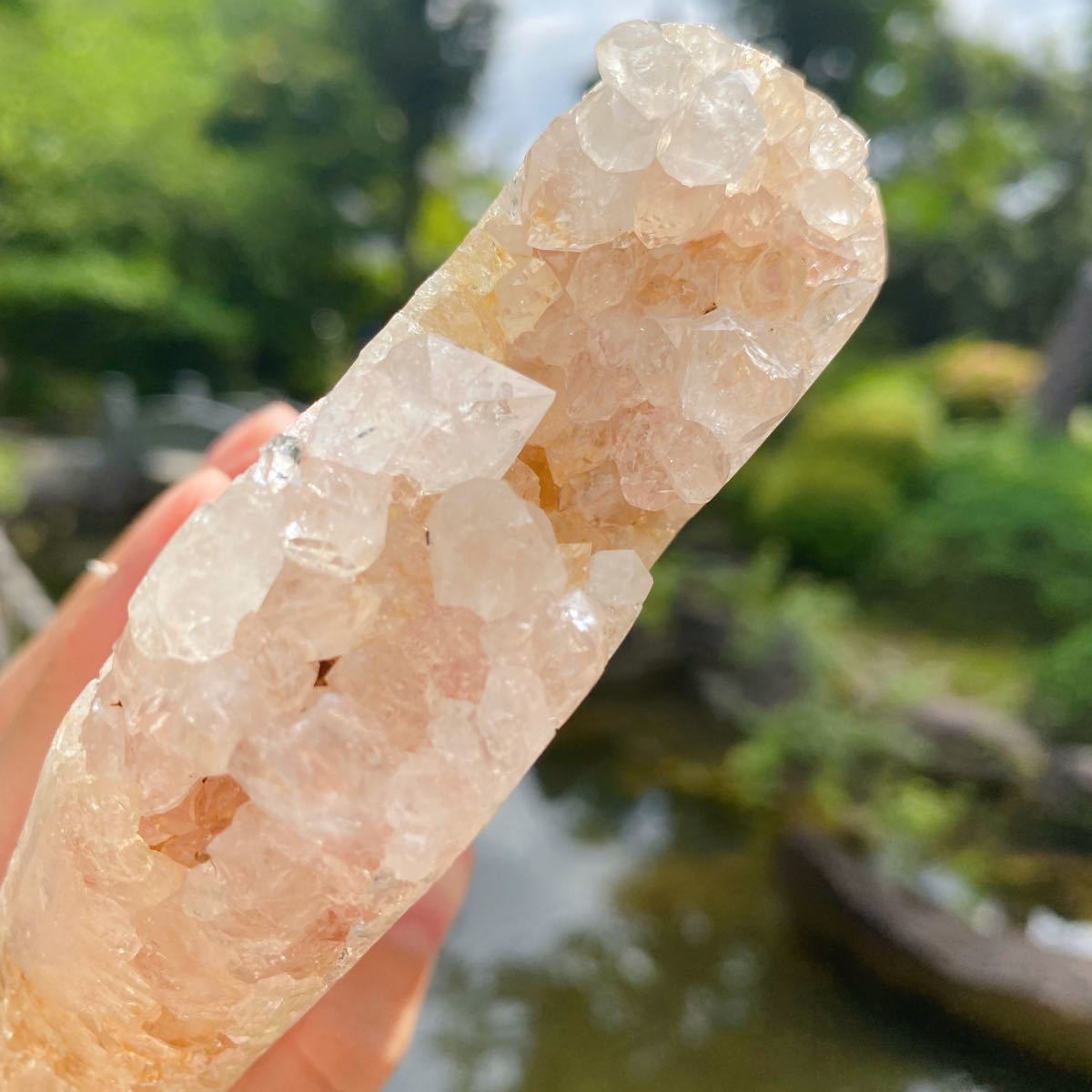 Druzy ピンクアメジスト キラキラレインボー ピンク水晶 Druzy ピンクアメジスト キラキラレインボー ピンク水晶