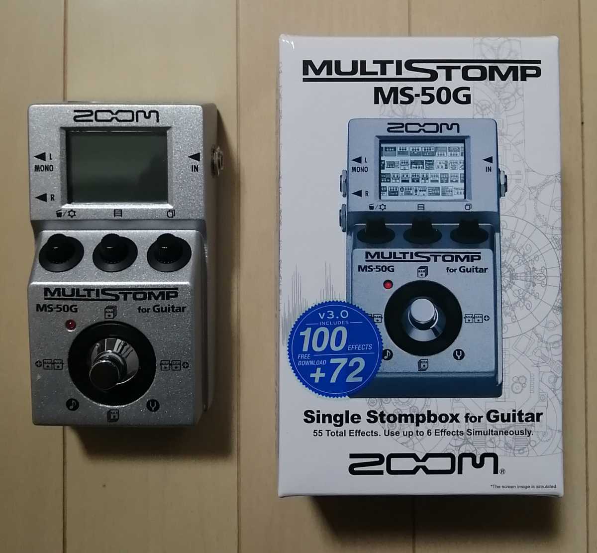 ZOOM MS-50G マルチストンプ マルチエフェクター ズーム 美品 箱付き