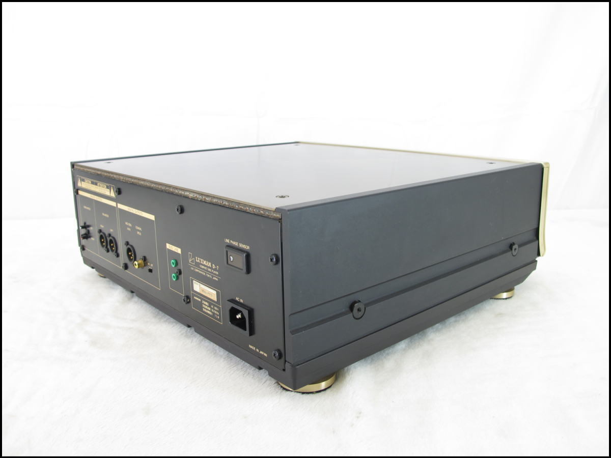 □美品□LUXMAN/ラックスマン□CDプレーヤー□D-7□リモコン・取説付き