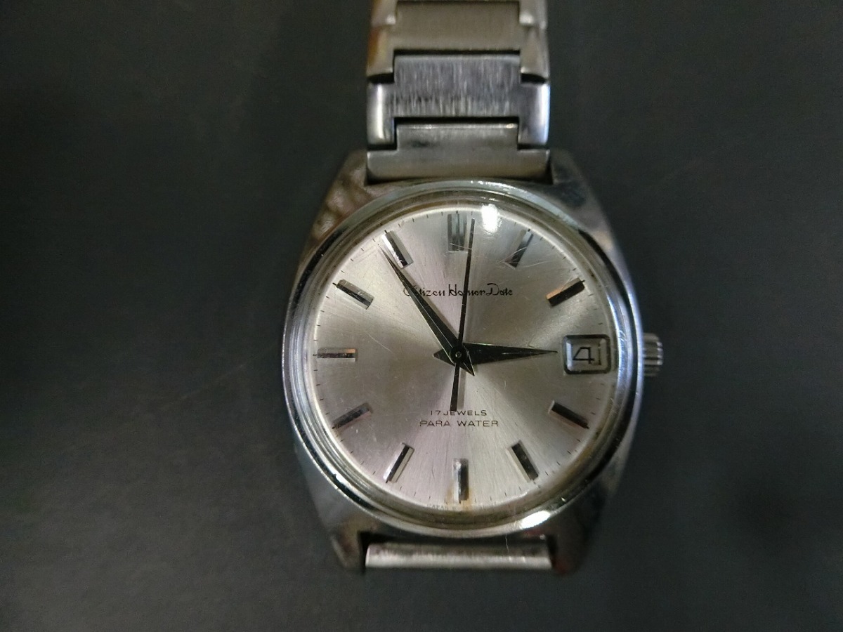 シチズン CITIZEN ホーマーデート HOMER DATE PARA WATER 17J オートマチック 自動巻 腕時計 型式: 4-180674-K 管理No.19867