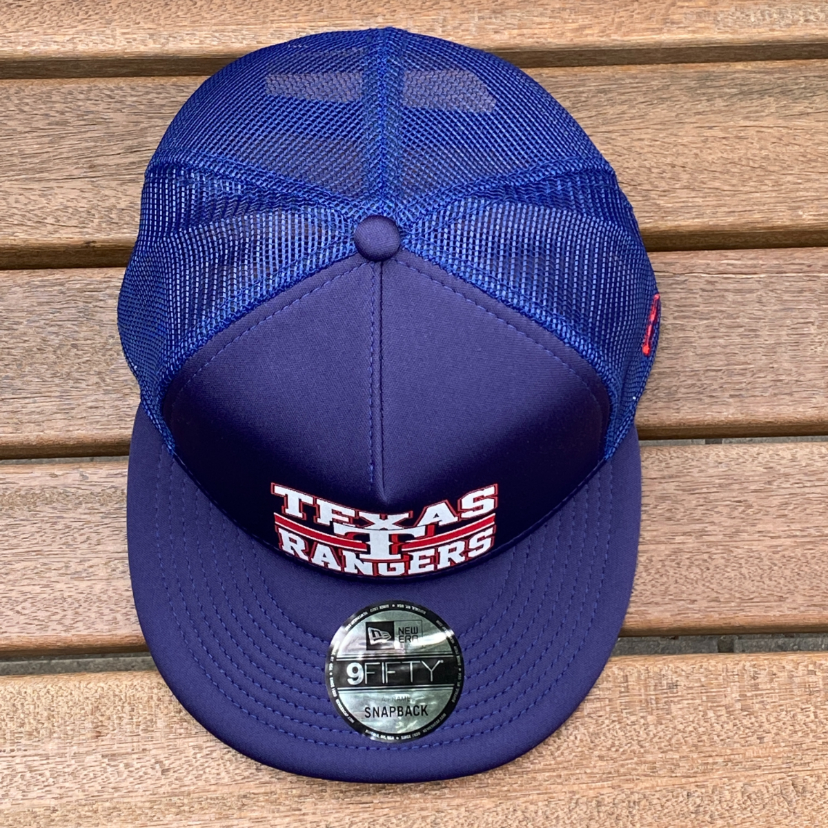 海外限定 NEWERA ニューエラ 9Fifty ロゴトラッカー スナップバックキャップ LogoTrucker メッシュ MLB レンジャーズ Rangers 米国正規品_画像5