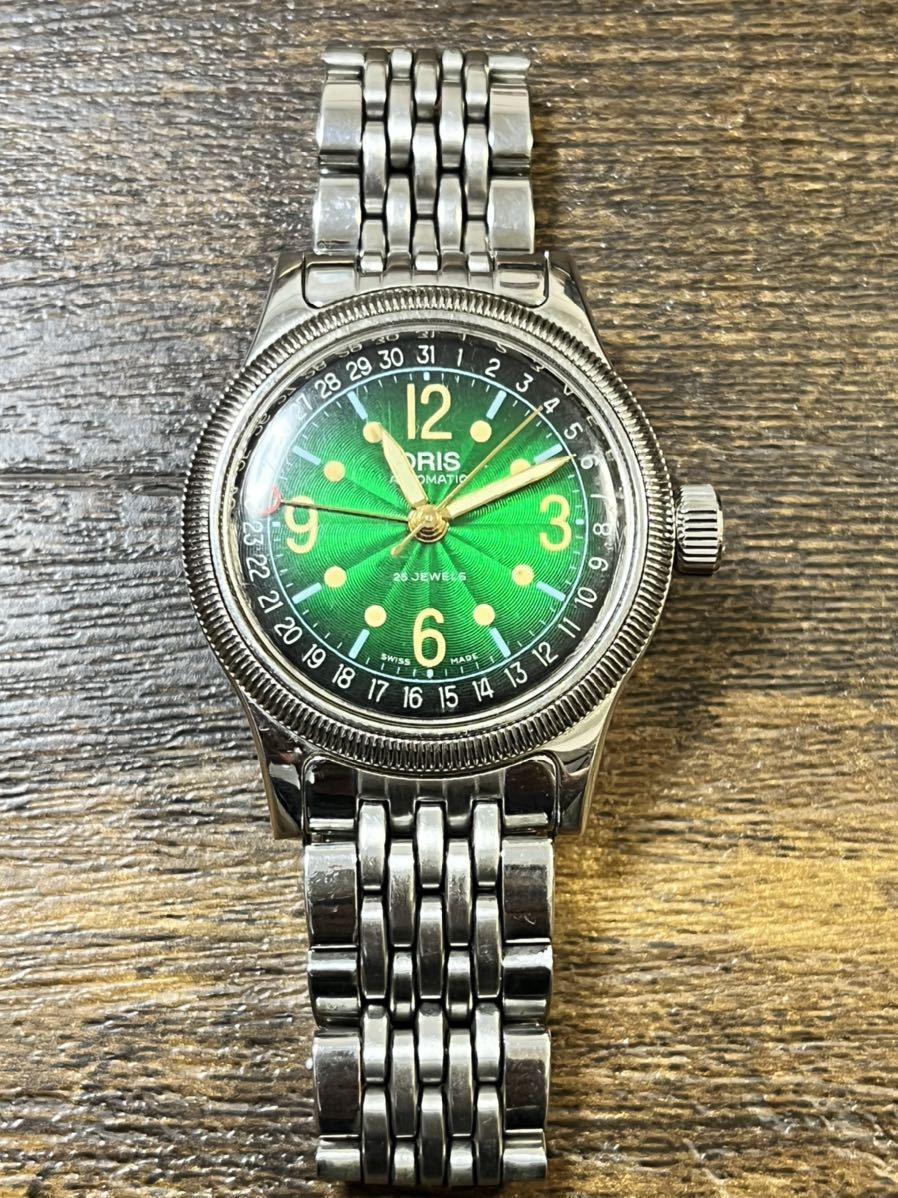 ORIS オリス ビッグクラウン Ref.7463C 裏スケ グリーン 自動巻き ORIS オリス ビッグクラウン Ref.7463C 裏スケ グリーン 自動巻き