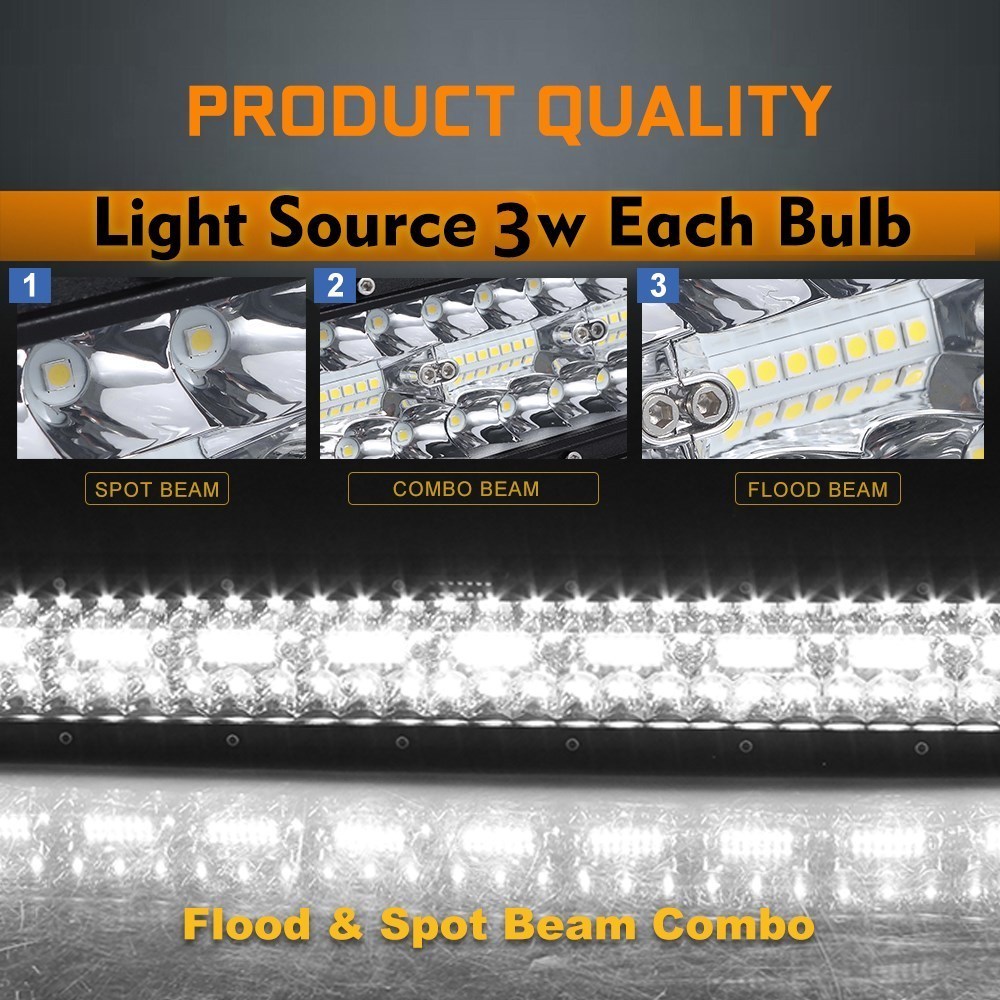 ライトバー ランドクルーザー 100系 ワークライト ランクル 超高輝度 3層 LED 50インチ ストレートタイプ トヨタ_画像4