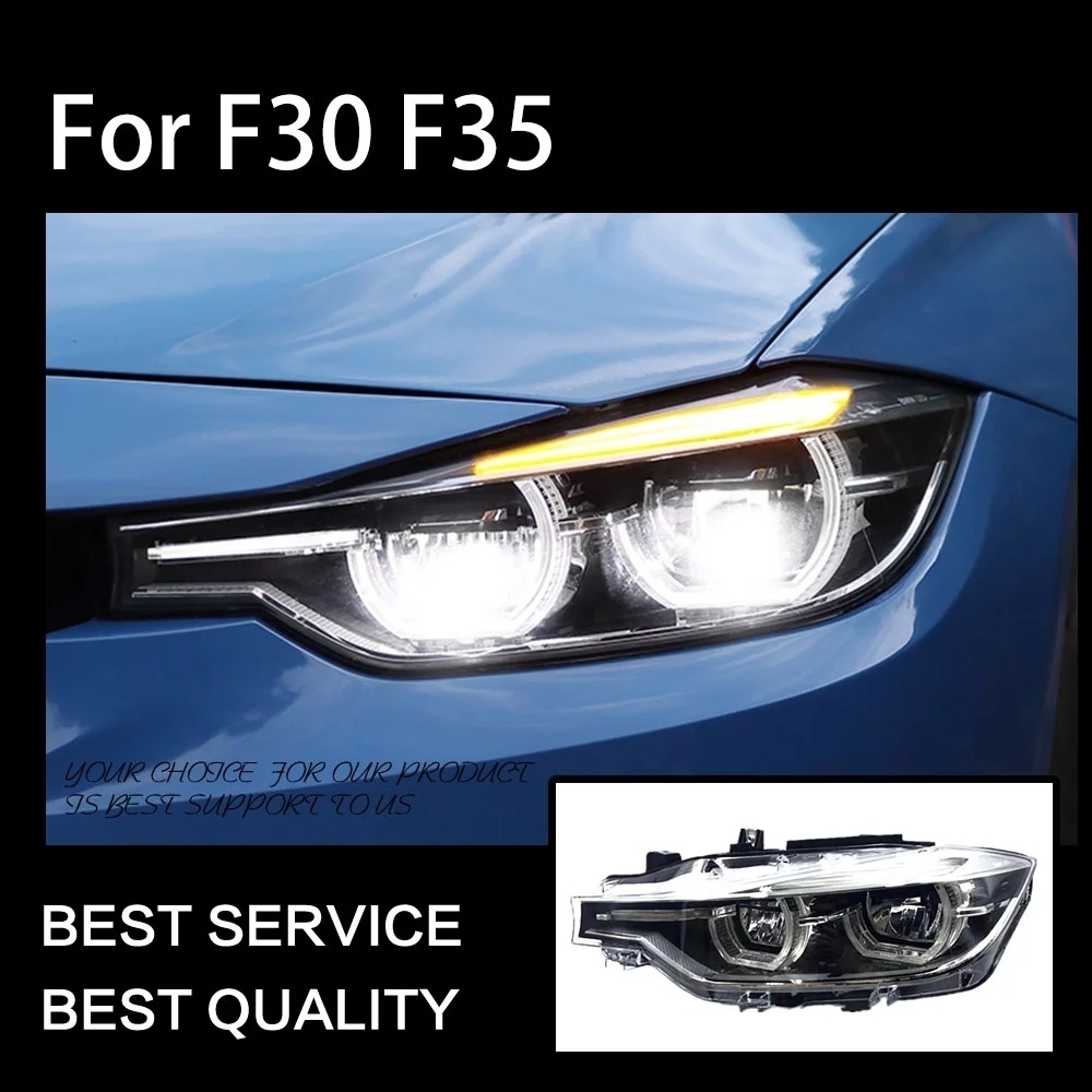 ヘッドライト BMW F30 F35 3シリーズ 320i LED '13-'15 タイプC クリア AOKEDING_画像4