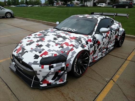  надкрылок Fuga Y51 120mm ABS производства Muscle принадлежности иметь Nissan Clinched