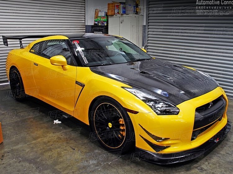 フロントカナード GT-R R35 GTR '08-'11 カーボン製 VR38DETT 日産 JSKRACING_画像3