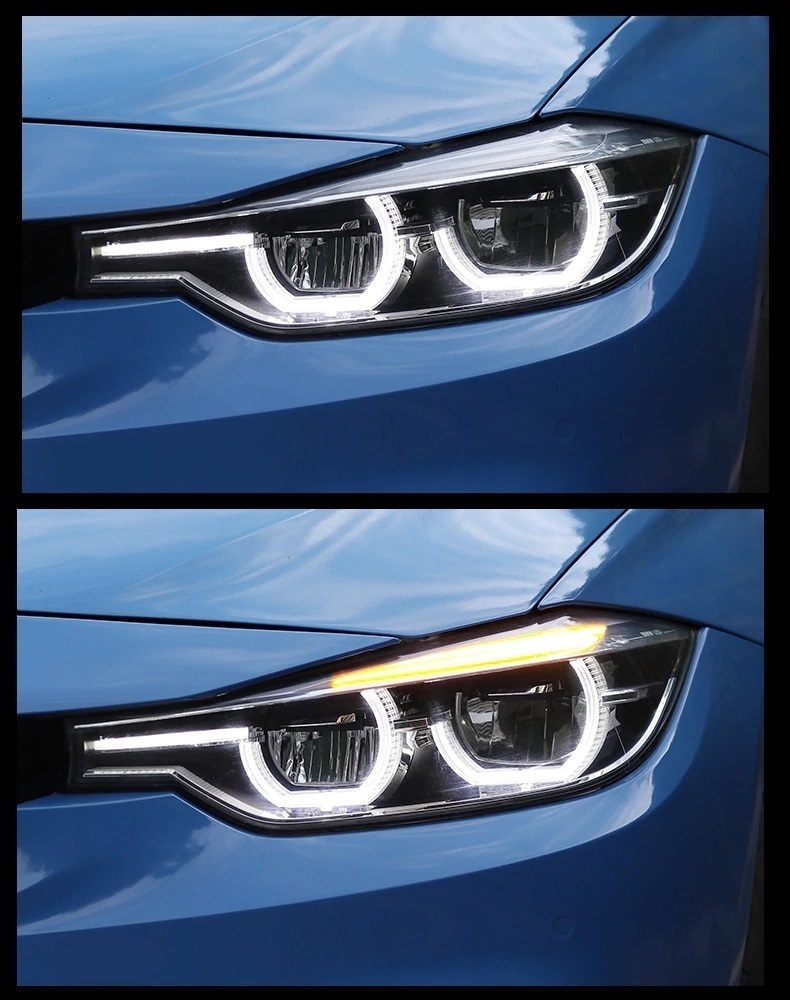 ヘッドライト BMW F30 F35 3シリーズ 320i LED '13-'15 タイプC クリア AOKEDING_画像6