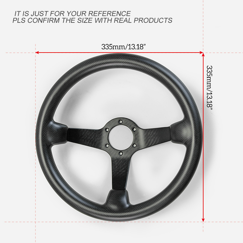 ステアリング アコード CR1 CR2 CR3 CR4 CR5 CR6 CFRP ドライカーボン製 ハンドル ハンドル 335mm ディープOAタイプ 艶なし ホンダ EPR_画像2