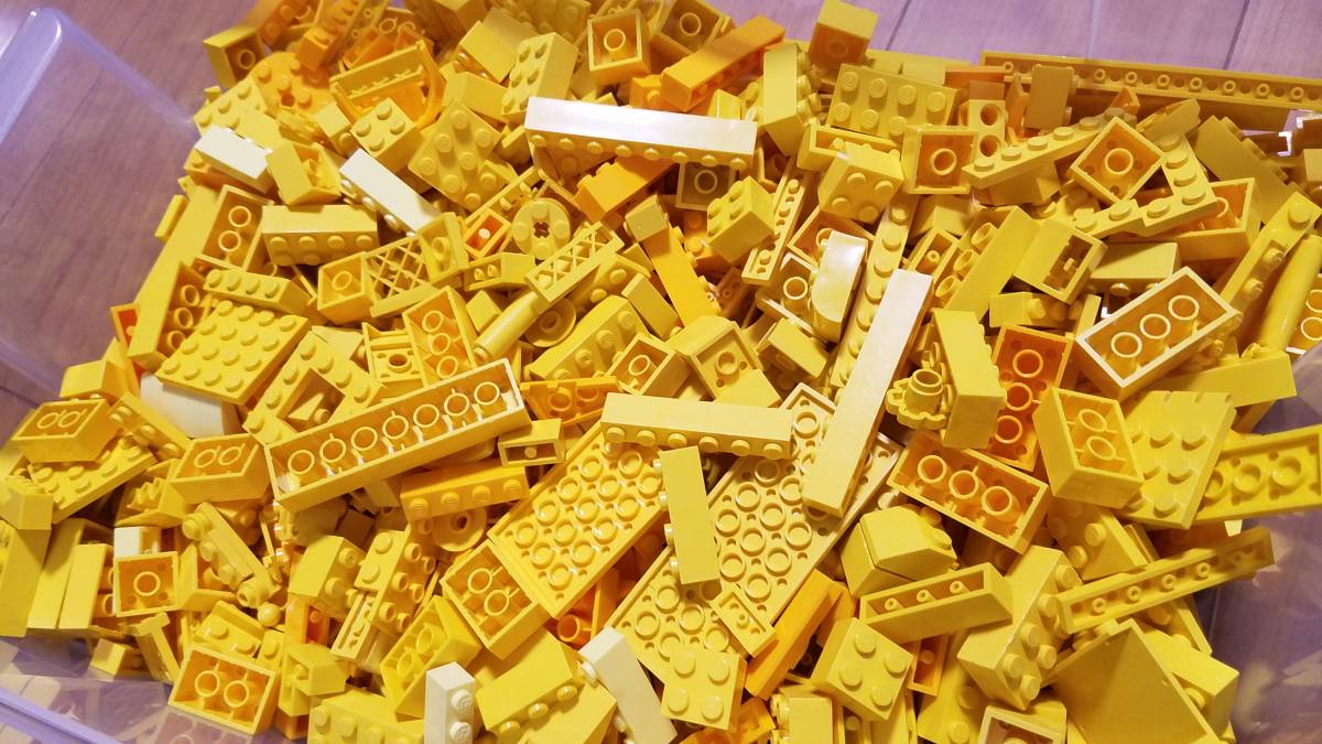 レゴ パーツ 黄色系 イエロー レモン オレンジ ブロック スロープ プレート 約 1.8キロ 80サイズ ジャンク 大量出品中 同梱可 正規品 LEGO_画像3