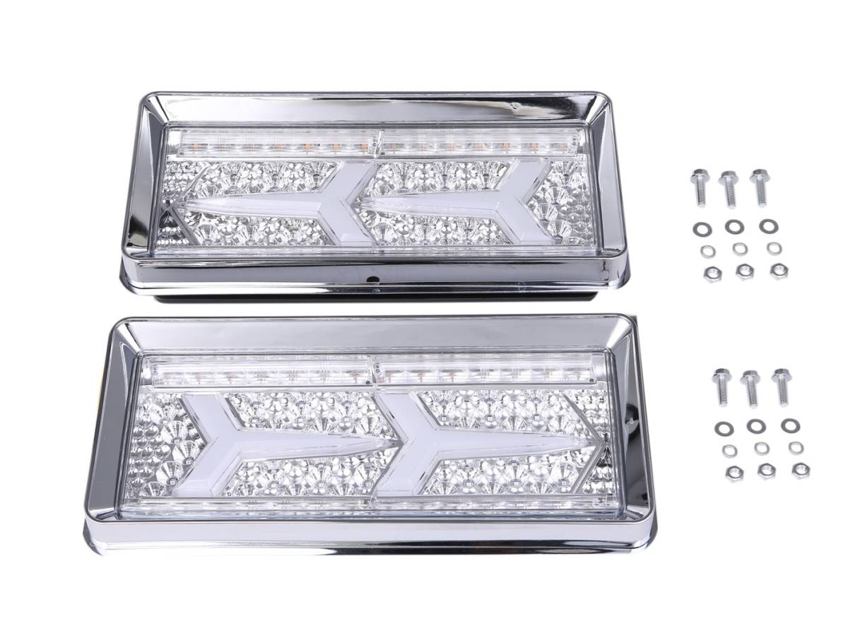 中古】【中古】3連ファイバーLEDテールランプ シーケンシャル